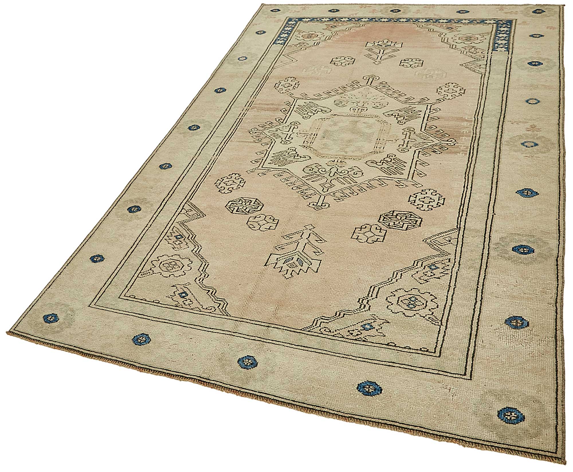 5x7 Beige Small Oriental Rug - 49922