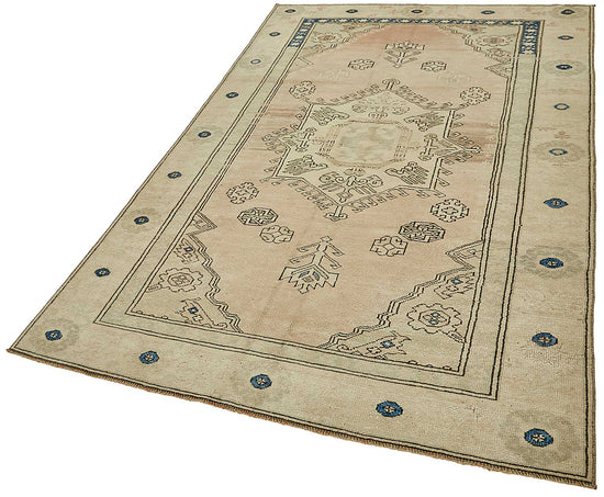 5x7 Beige Small Oriental Rug - 49922