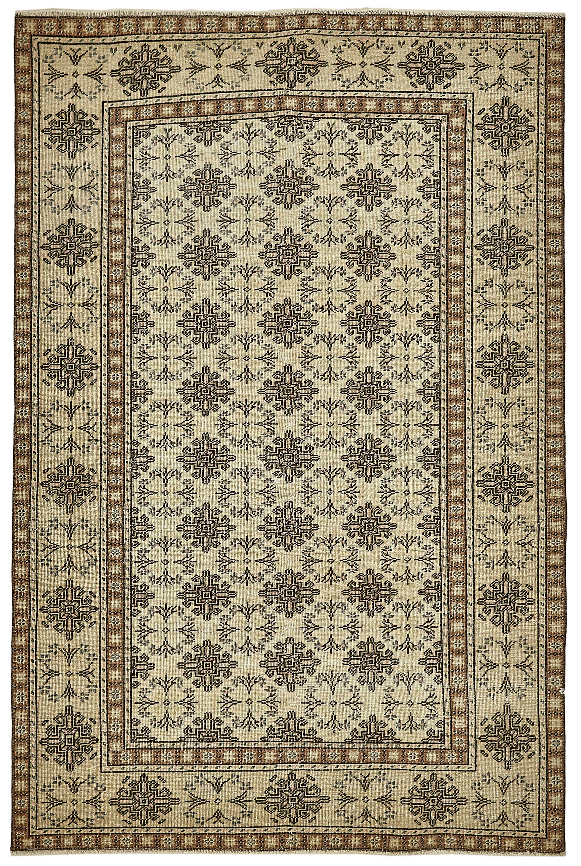 4x6 Beige Small Oriental Rug - 49923