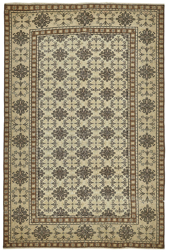 4x6 Beige Small Oriental Rug - 49923
