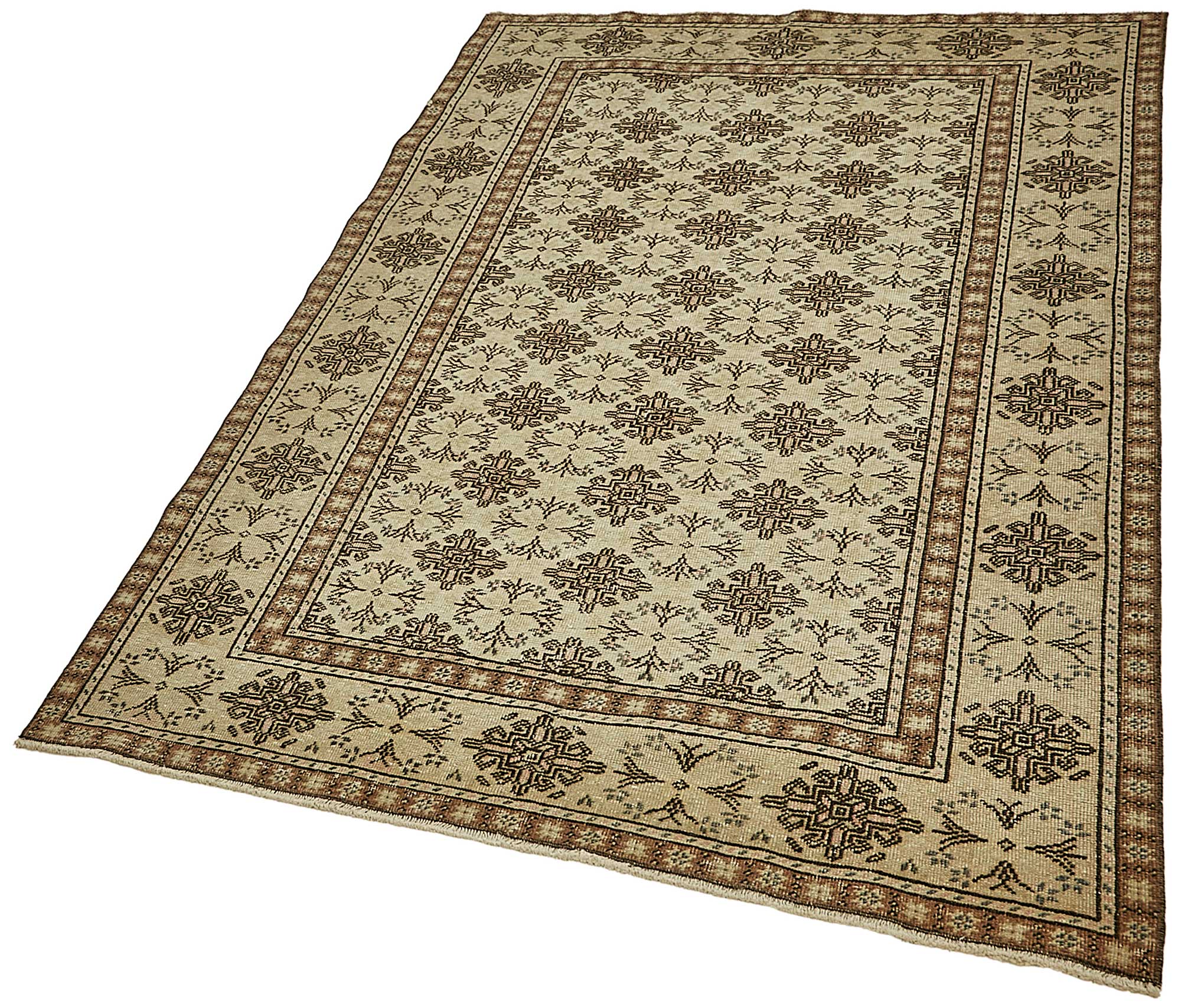 4x6 Beige Small Oriental Rug - 49923