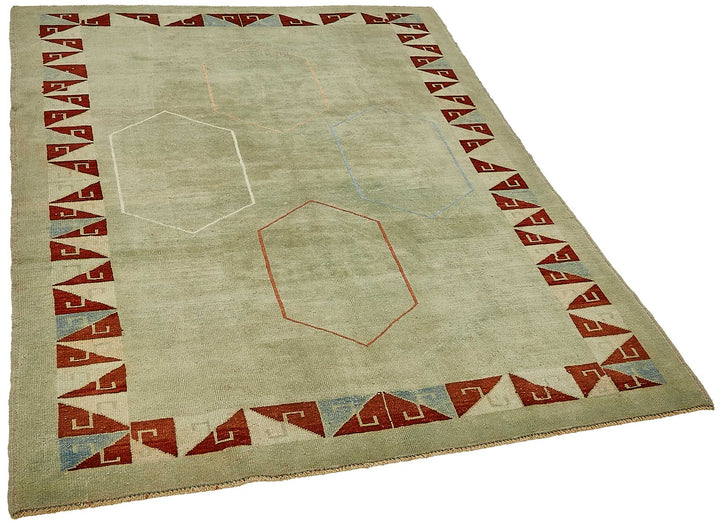 5x7 Beige Small Oriental Rug - 49926