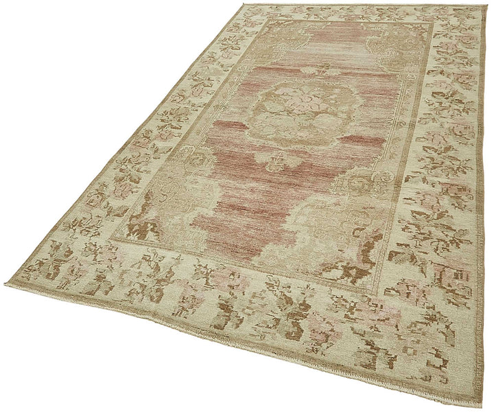 5x8 Beige Handmade Oriental Rug - 49934