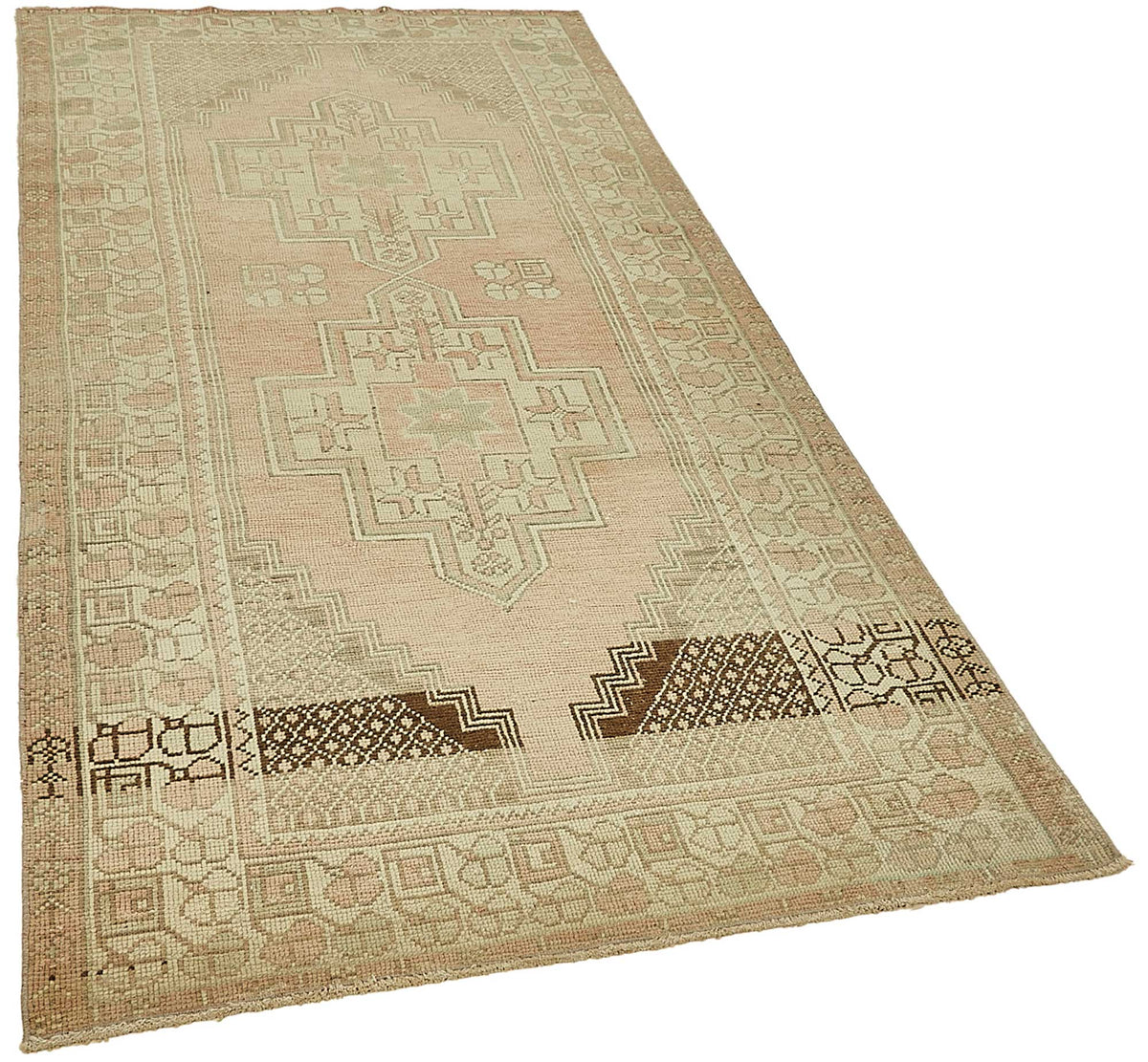 4x8 Hand-Knotted Anatolian Rug - 49935