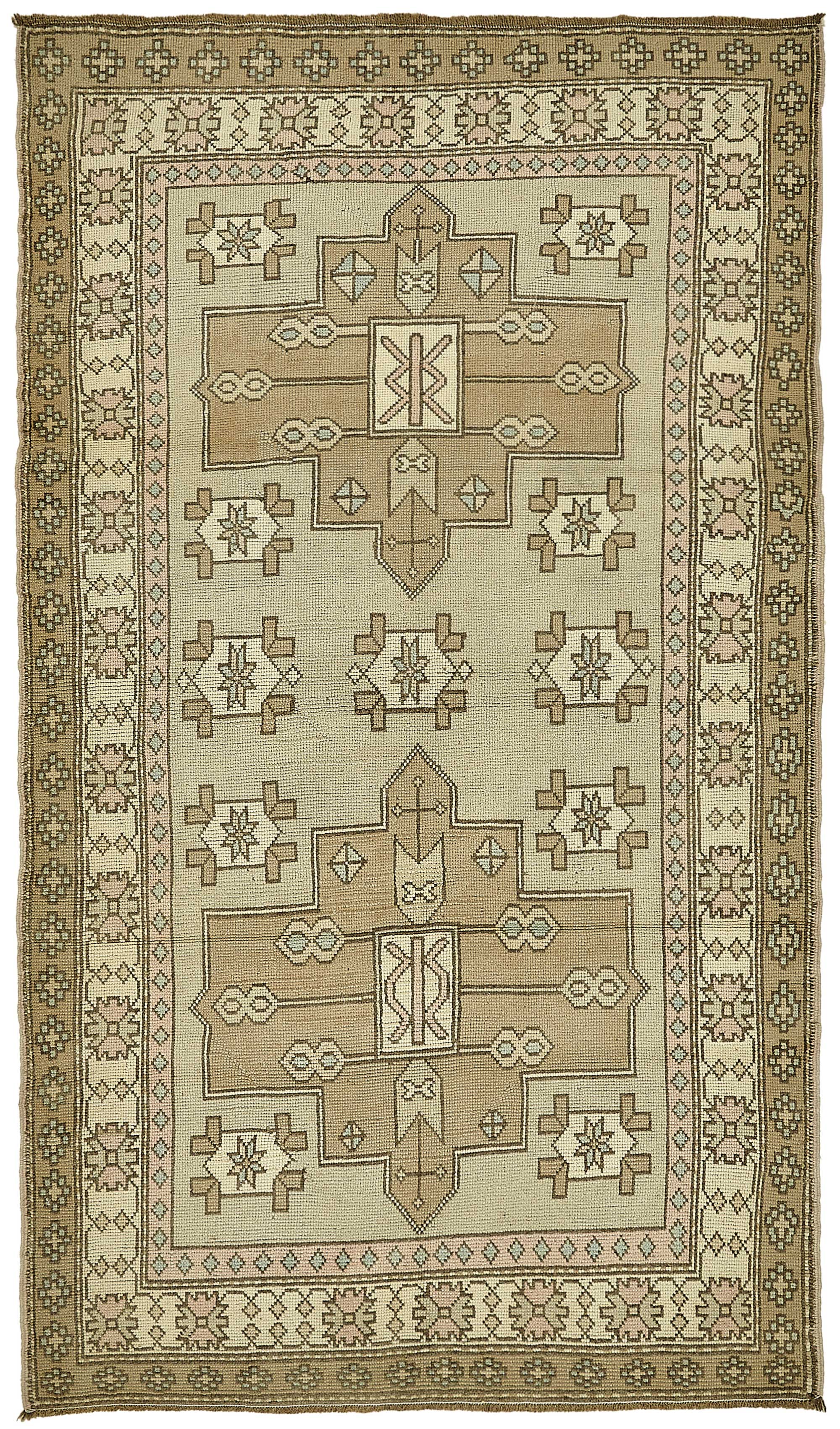 4x8 Beige Small Oriental Rug - 49936