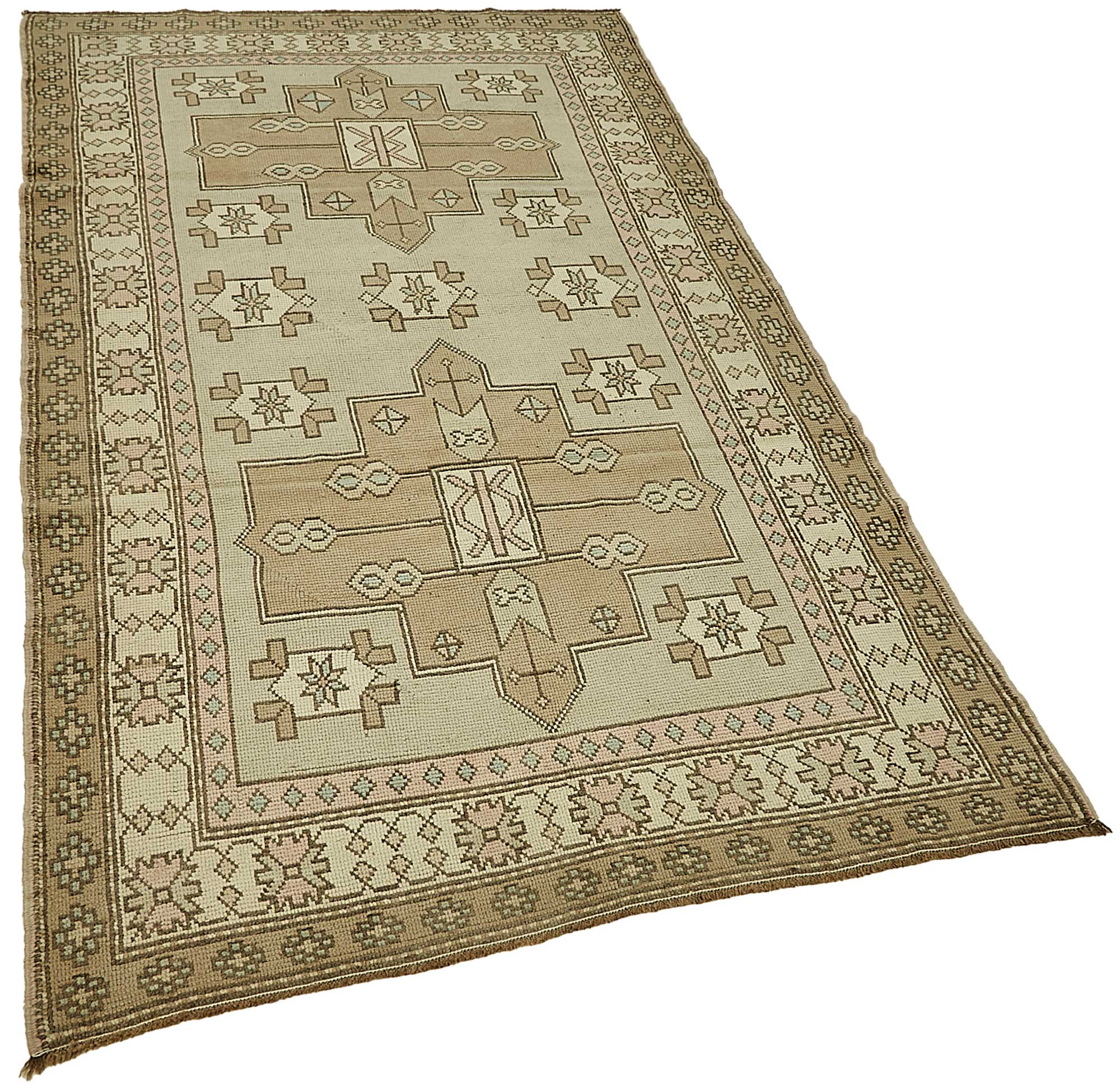 4x8 Beige Small Oriental Rug - 49936
