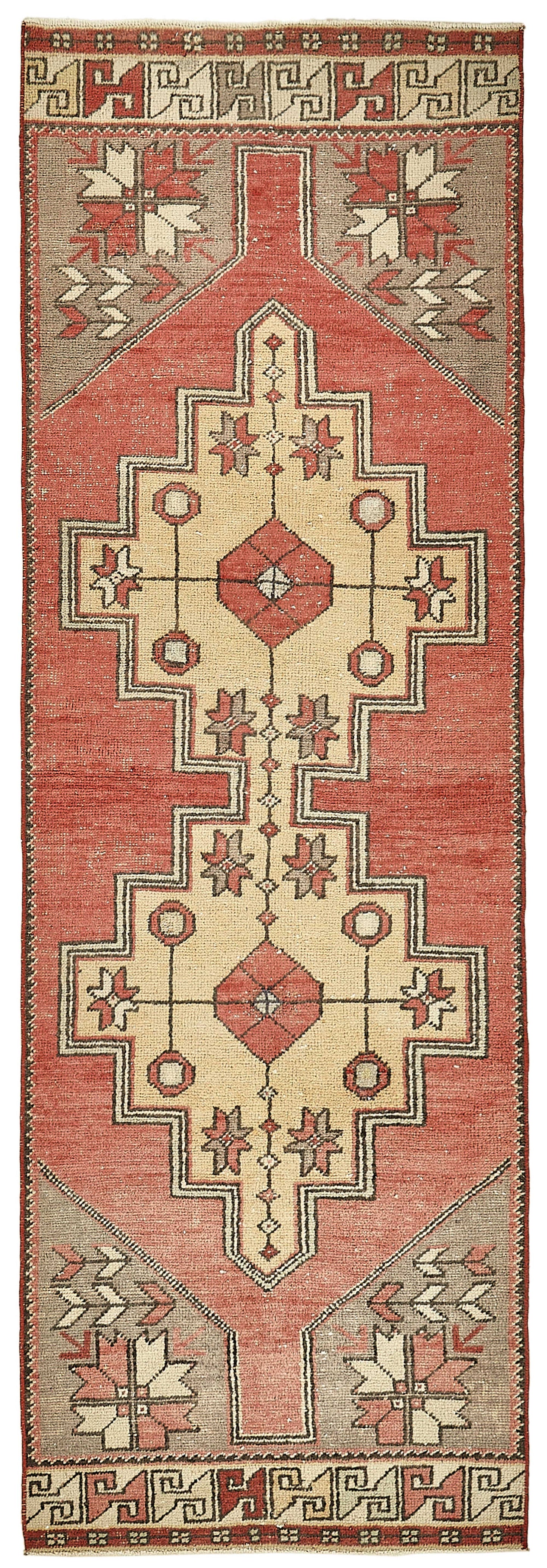 3x8 Beige Anatolian Runner Rug - 49938