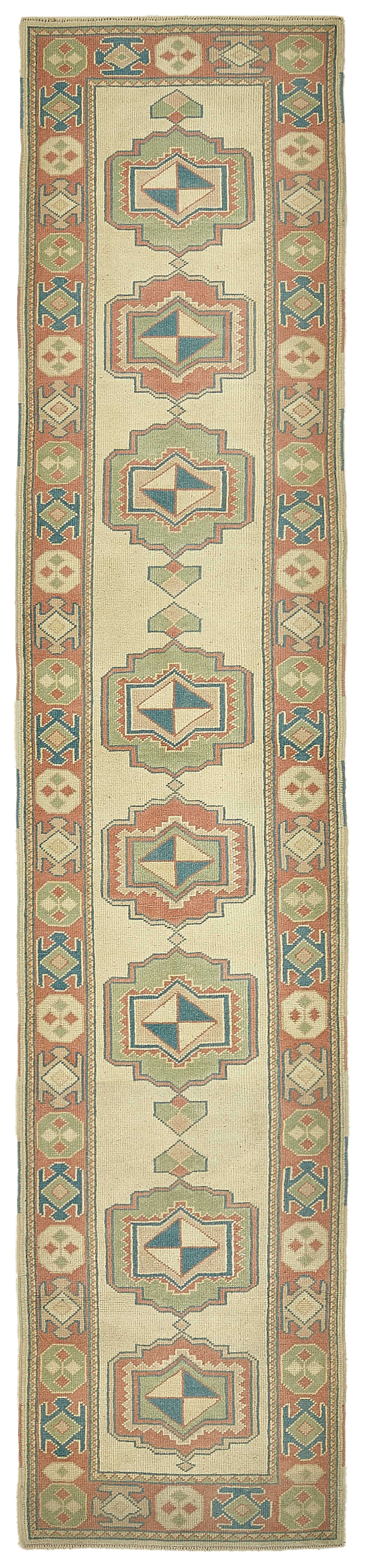 3x12 Beige Anatolian Runner Rug - 49939