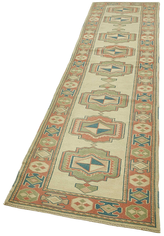 3x12 Beige Anatolian Runner Rug - 49939