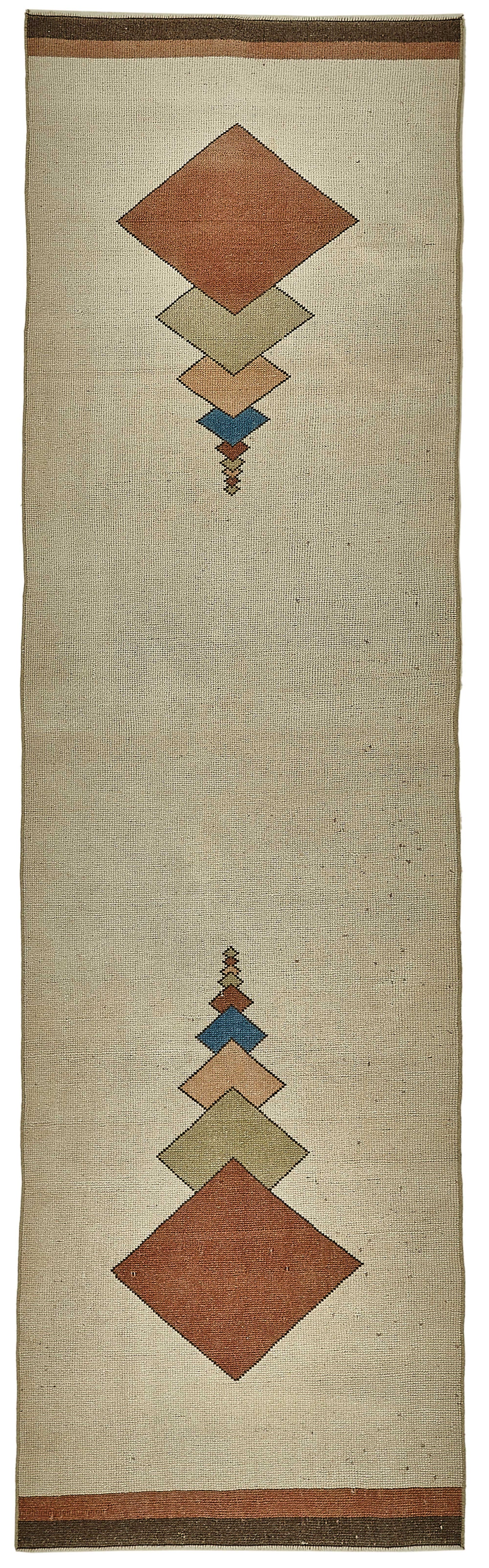 3x10 Beige Anatolian Runner Rug - 49942