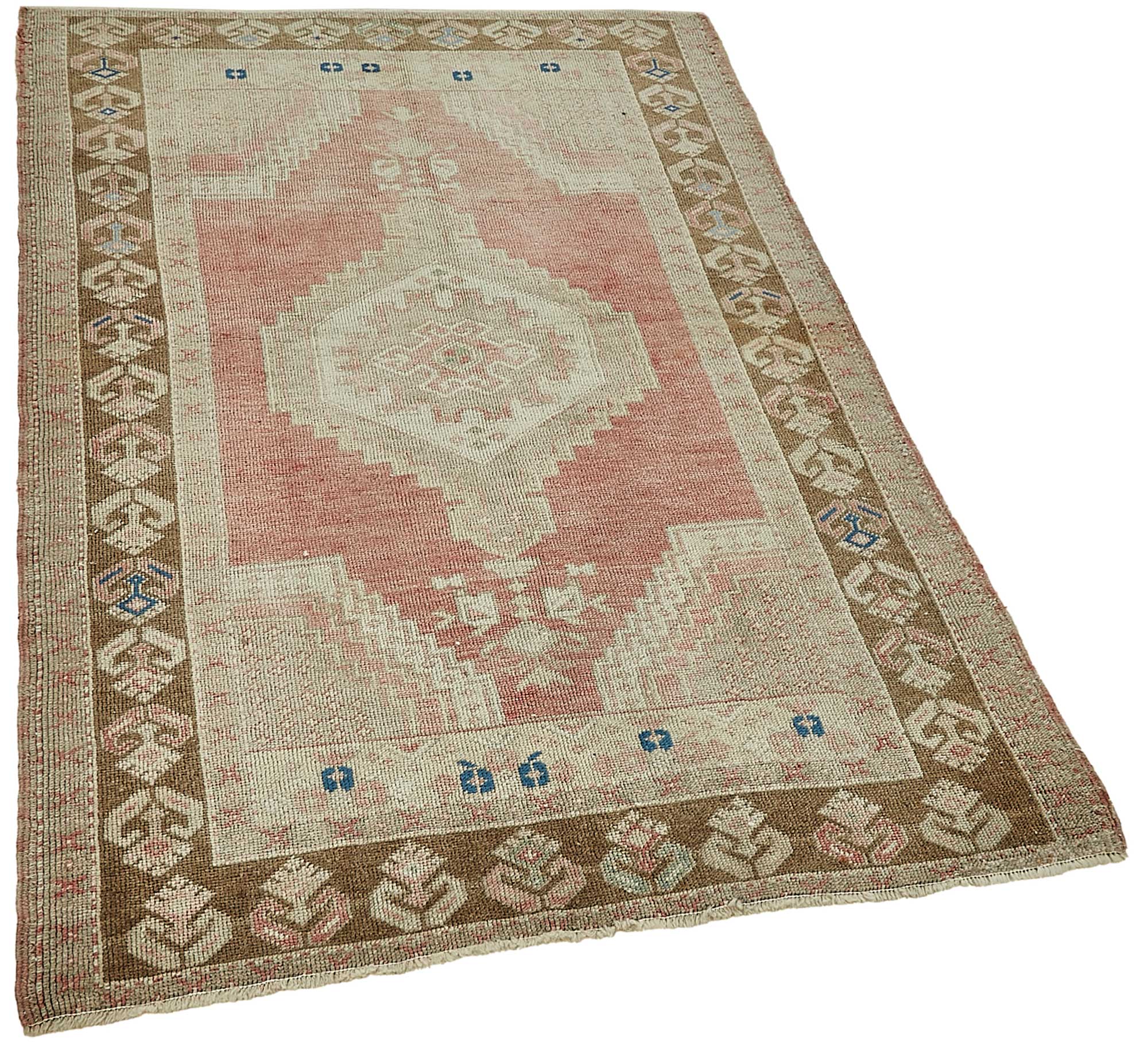 4x5 Beige Small Oriental Rug - 49945