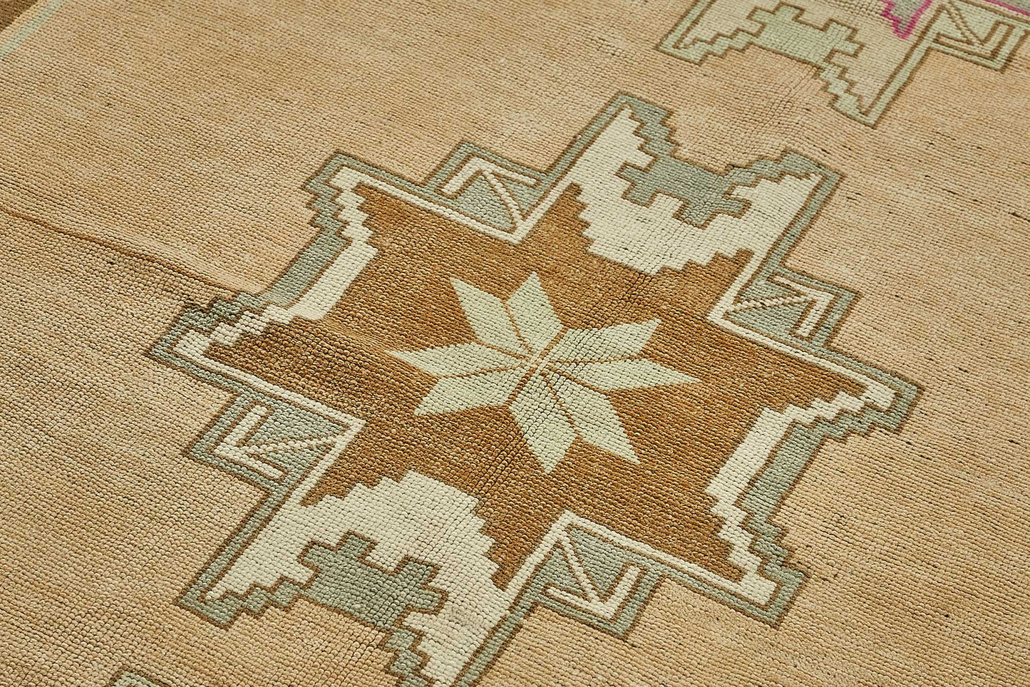 5x9 Beige Handmade Oriental Rug - 49956