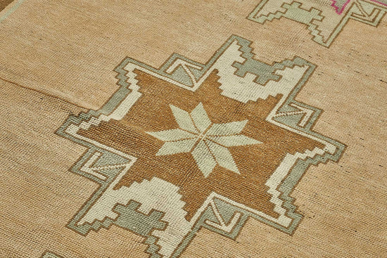 5x9 Beige Handmade Oriental Rug - 49956