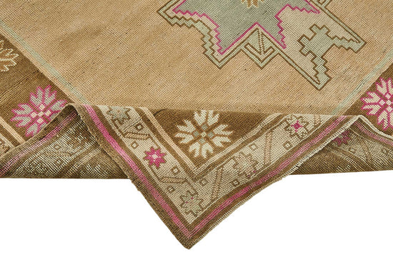 5x9 Beige Handmade Oriental Rug - 49956