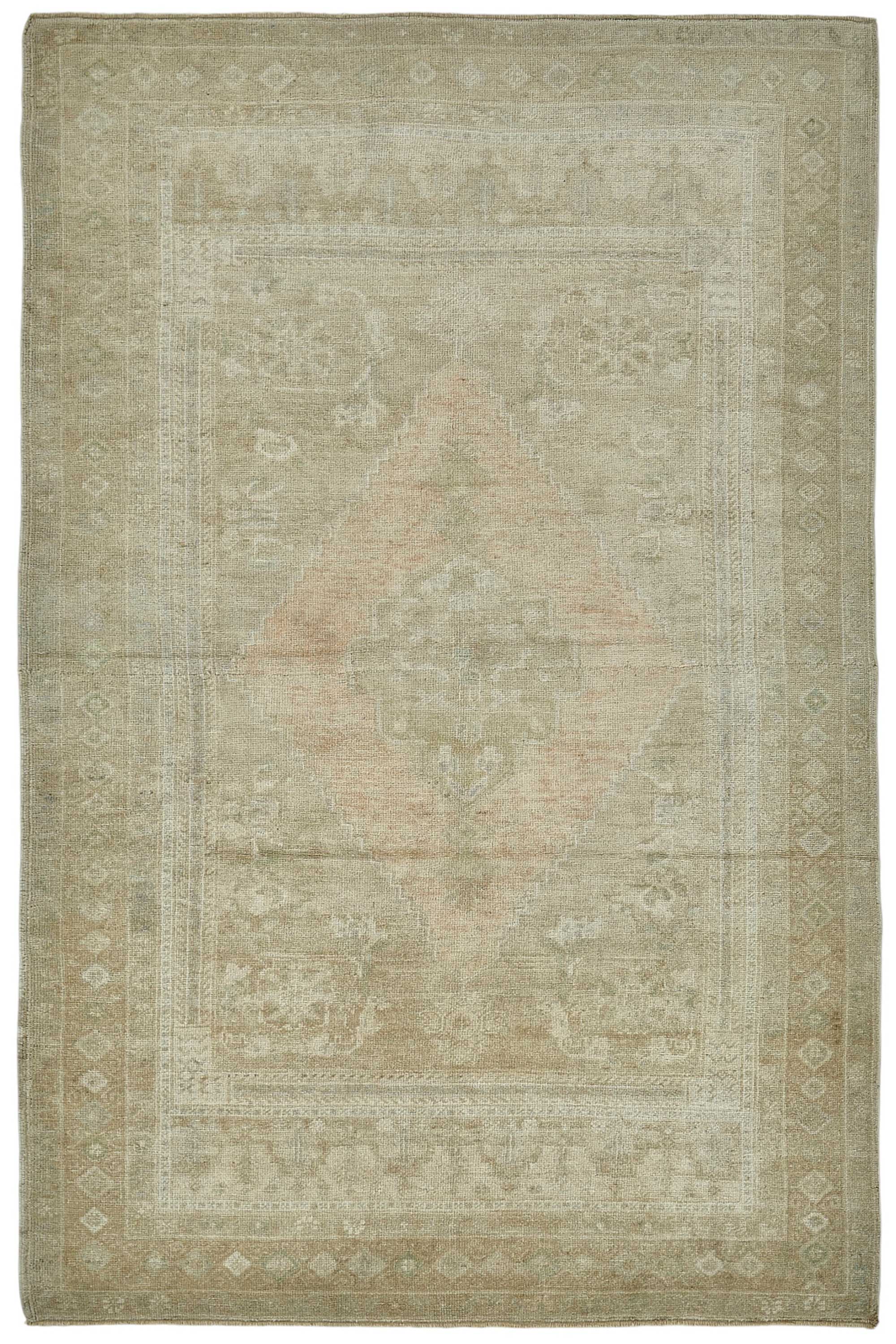 5x8 Beige Small Oriental Rug - 49957