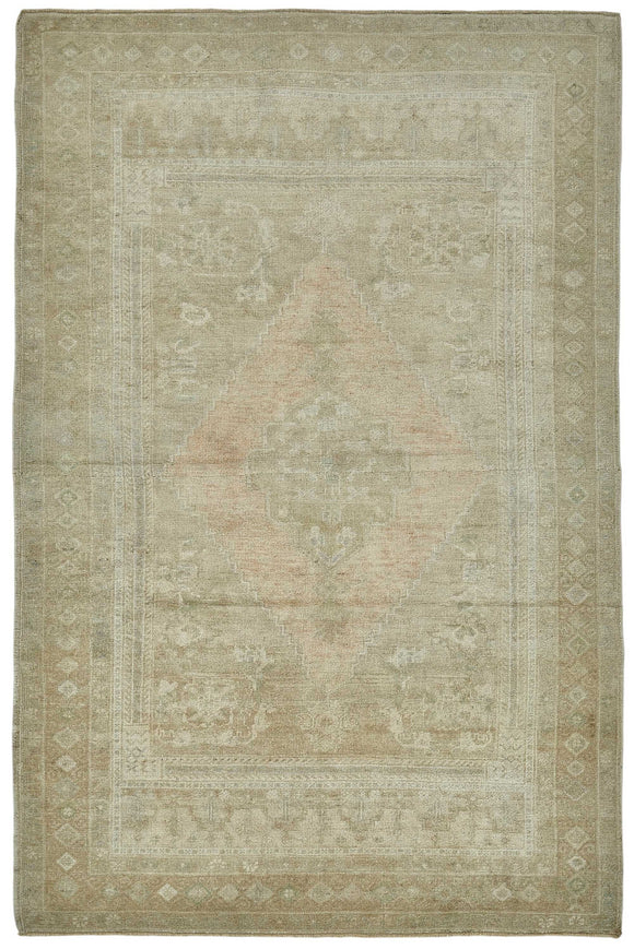 5x8 Beige Small Oriental Rug - 49957