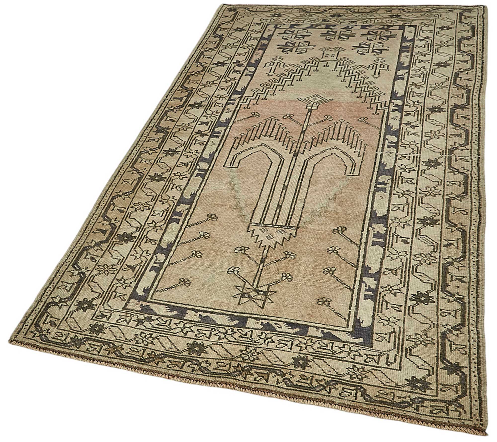 3x6 Beige Small Oriental Rug - 49958