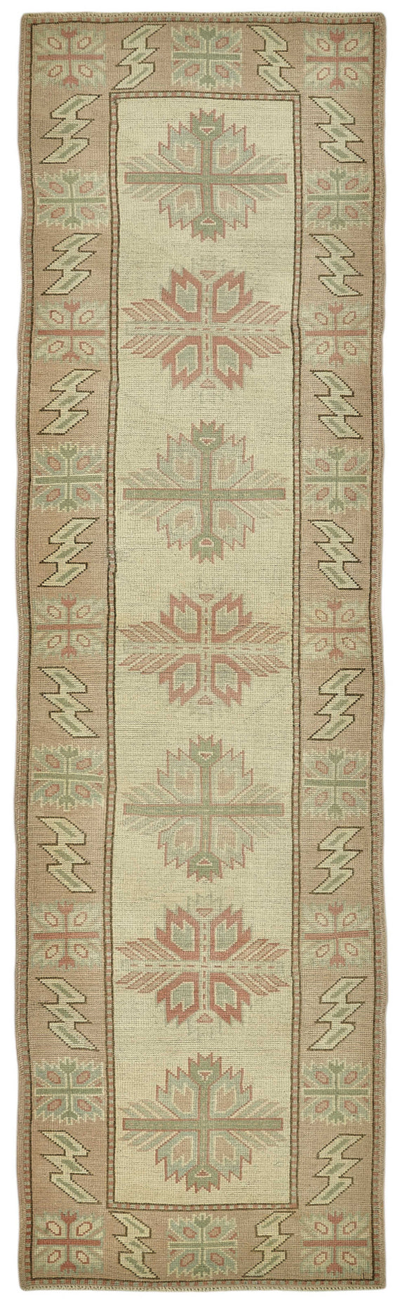 3x10 Beige Anatolian Runner Rug - 49962