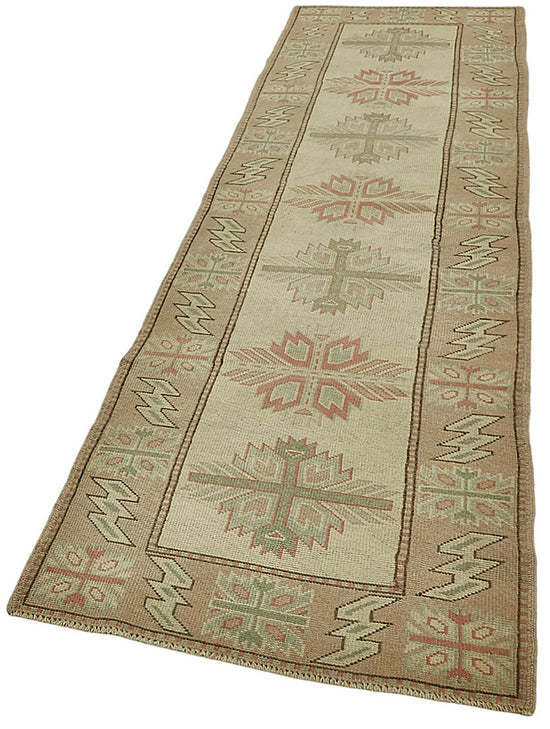 3x10 Beige Anatolian Runner Rug - 49962