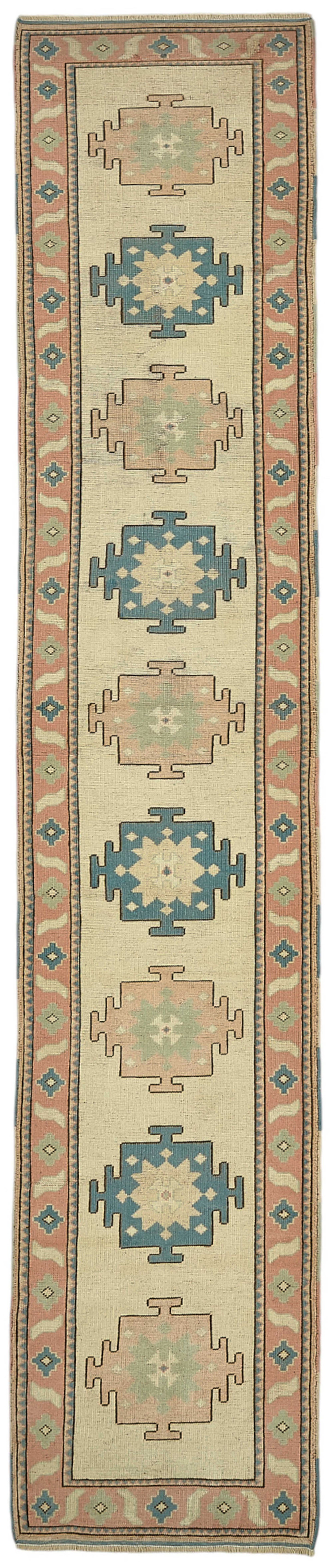 2x12 Beige Anatolian Runner Rug - 49964