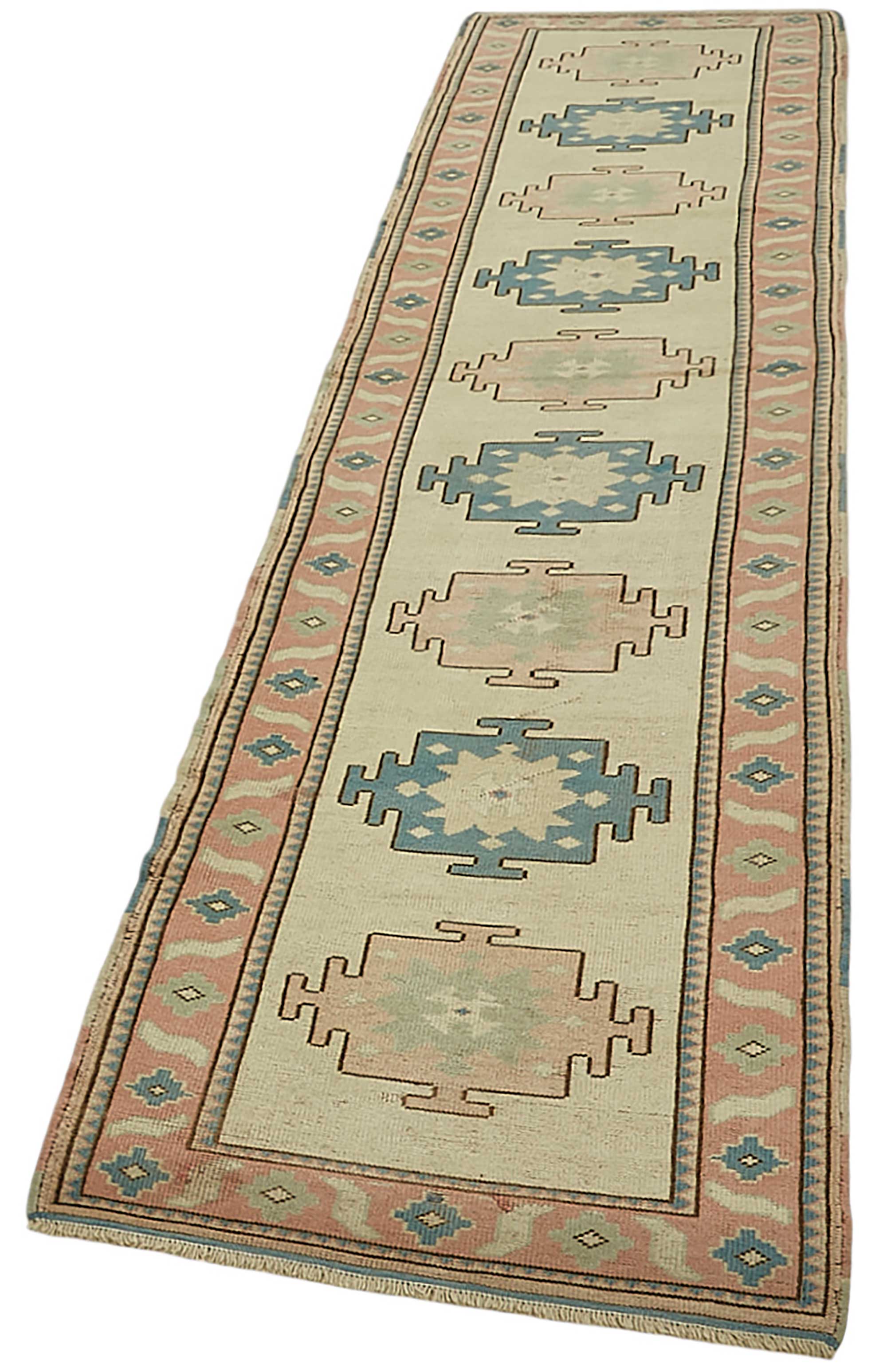 2x12 Beige Anatolian Runner Rug - 49964