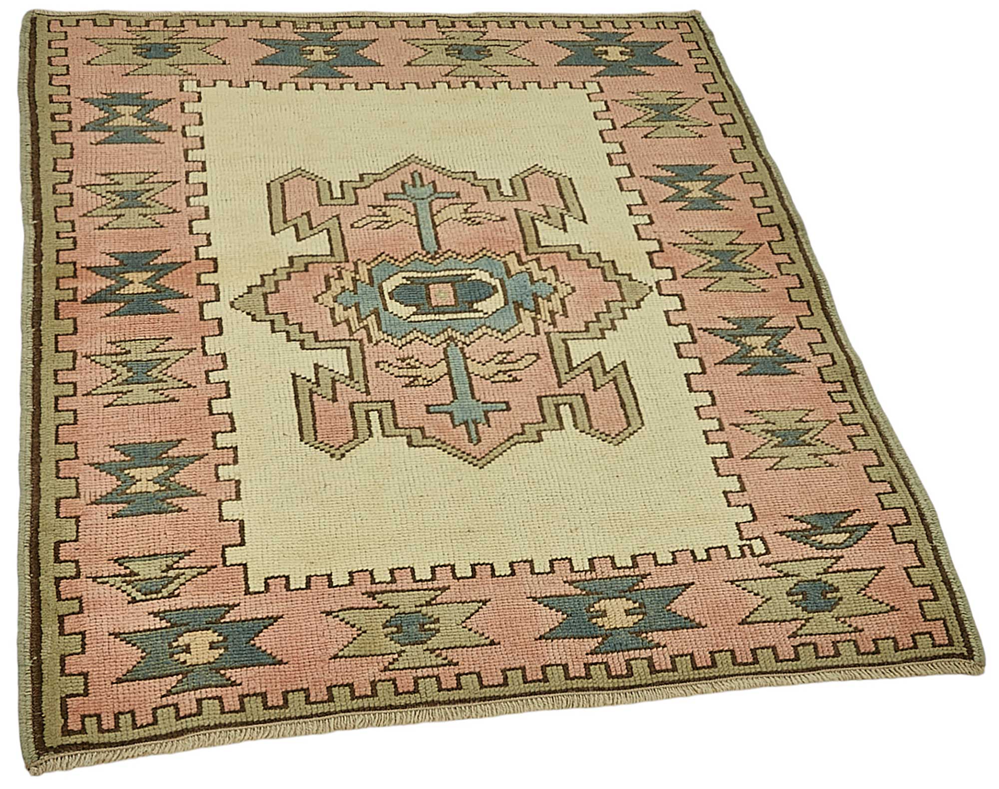 3x3 Beige Small Oriental Rug - 49965