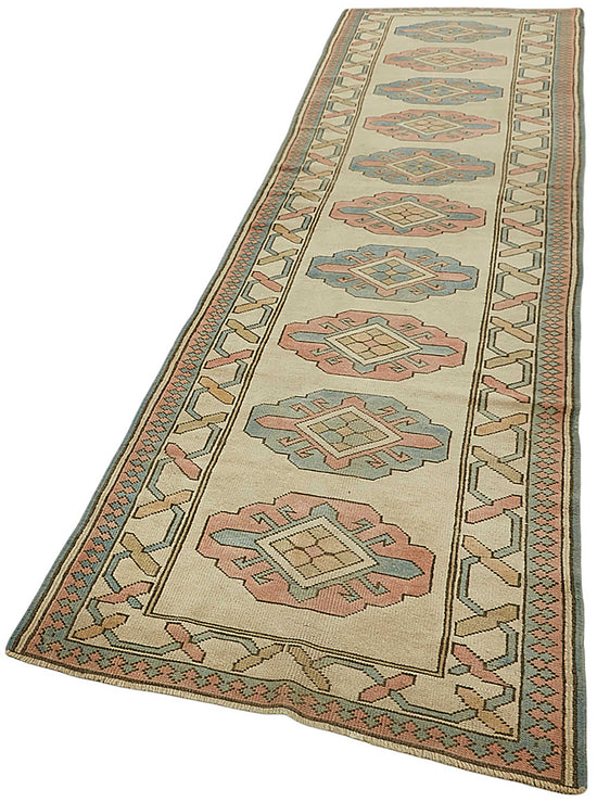 3x12 Beige Anatolian Runner Rug - 49966