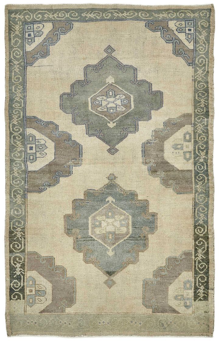 4x7 Beige Small Oriental Rug - 49974