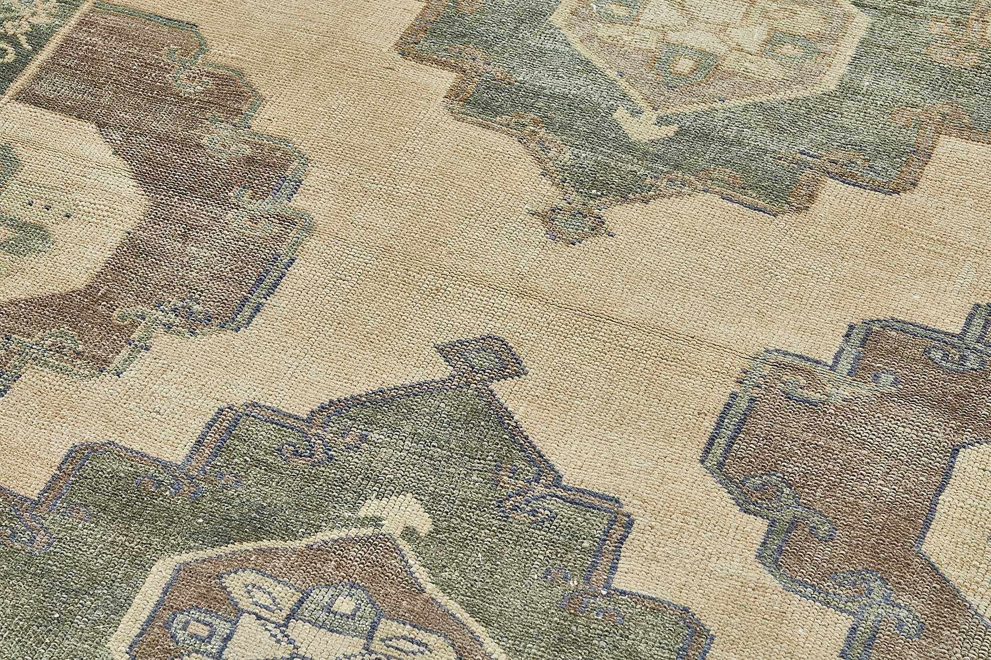 4x7 Beige Small Oriental Rug - 49974