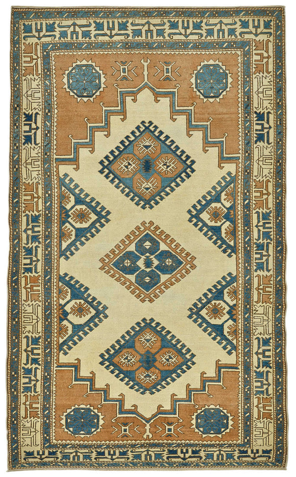 4x7 Beige Small Oriental Rug - 49979