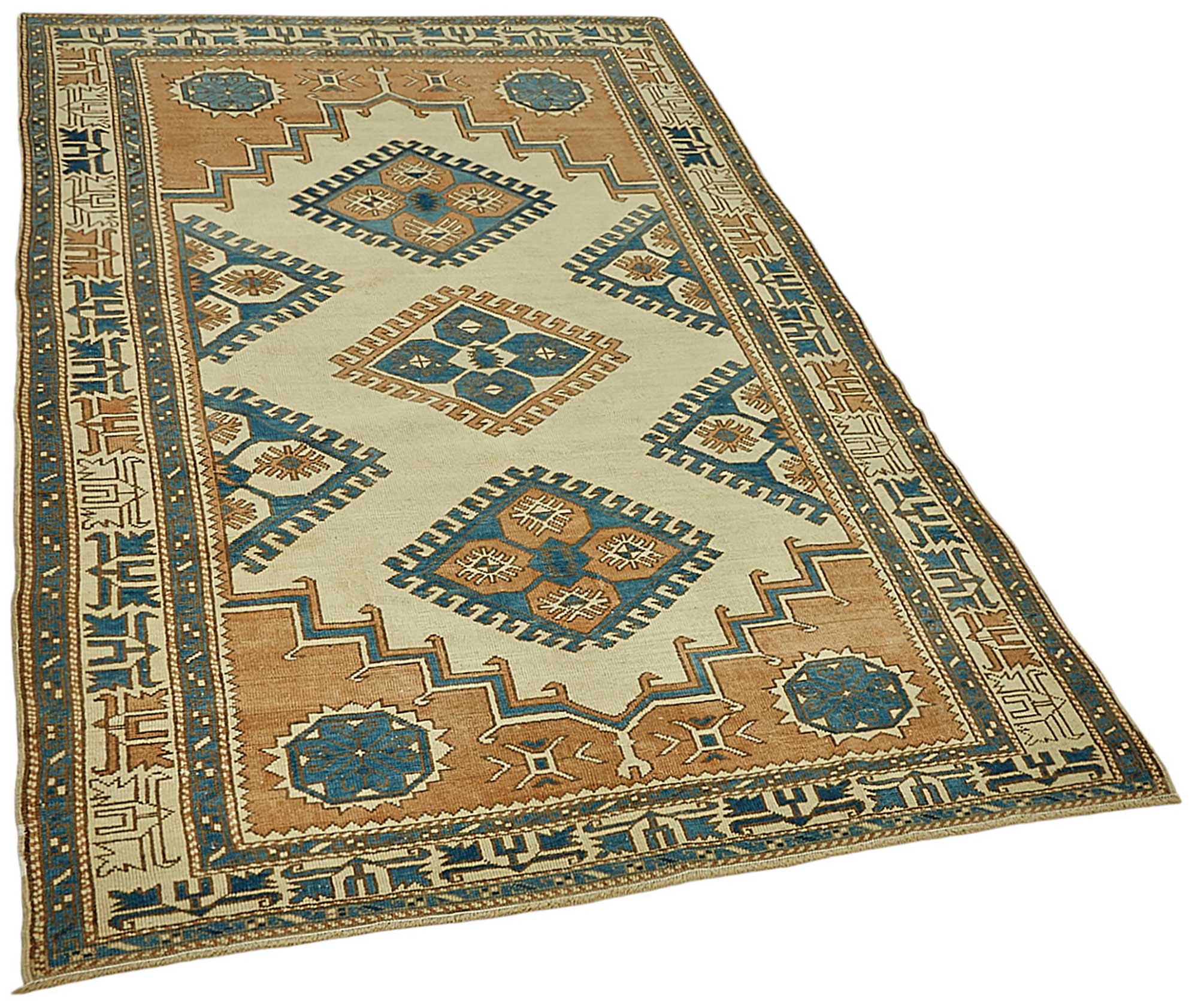 4x7 Beige Small Oriental Rug - 49979