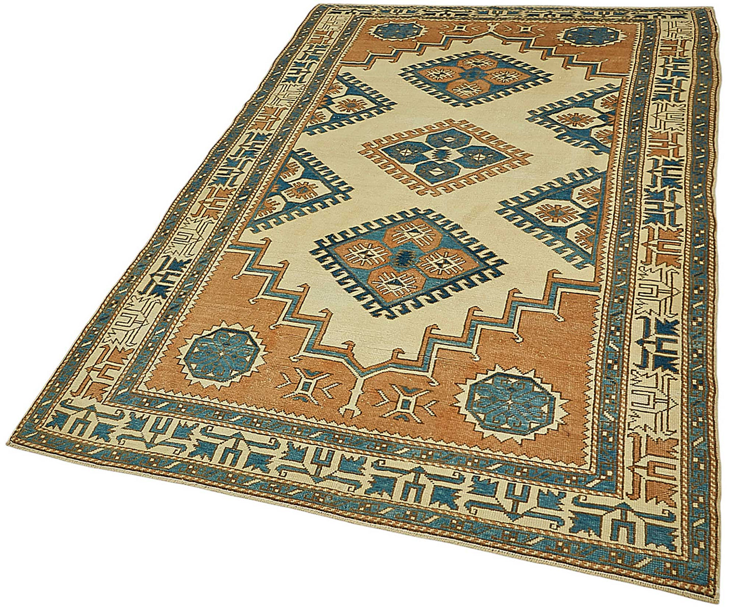 4x7 Beige Small Oriental Rug - 49979