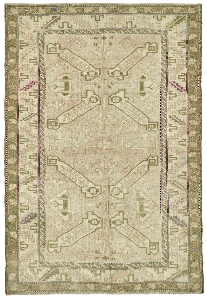 5x7 Beige Small Oriental Rug - 49981