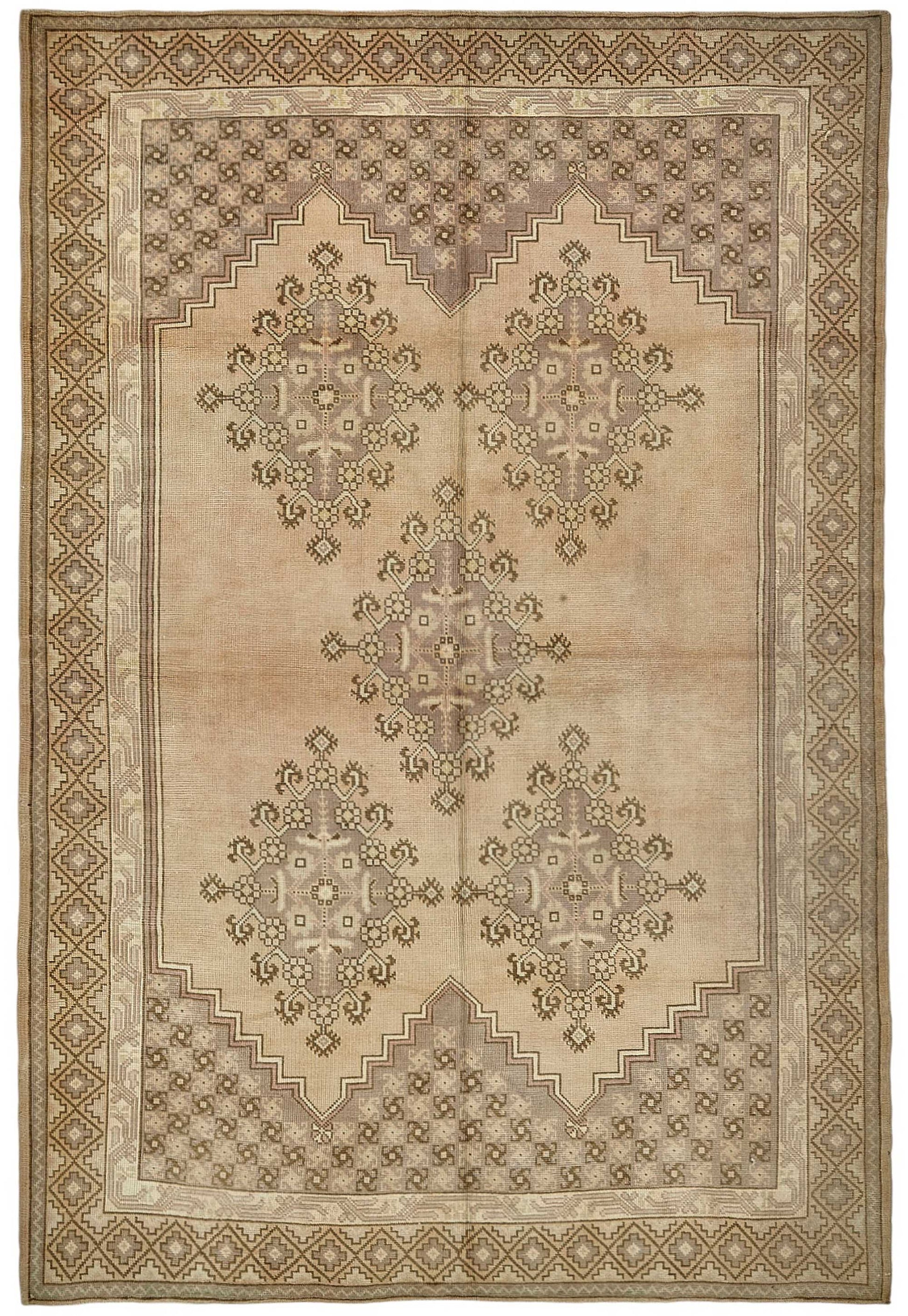 7x10 Beige Anatolian Runner Rug - 49989