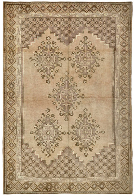 7x10 Beige Anatolian Runner Rug - 49989