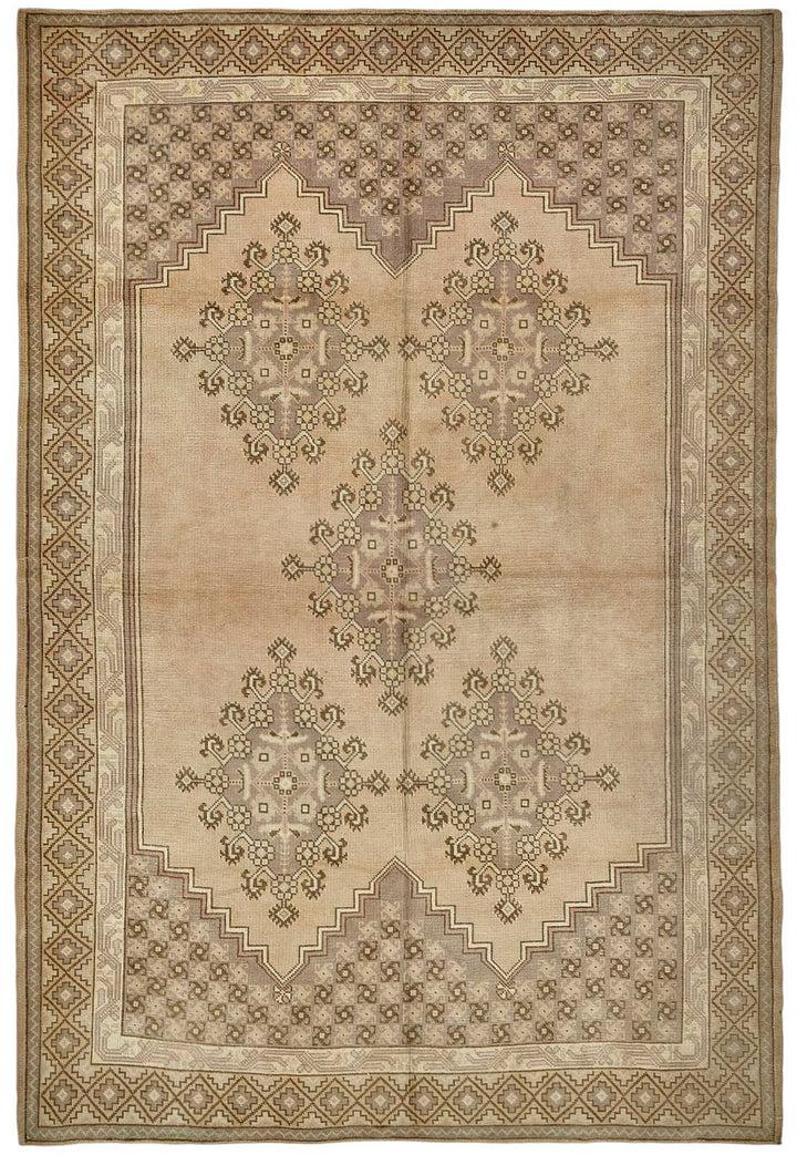 7x10 Beige Anatolian Runner Rug - 49989