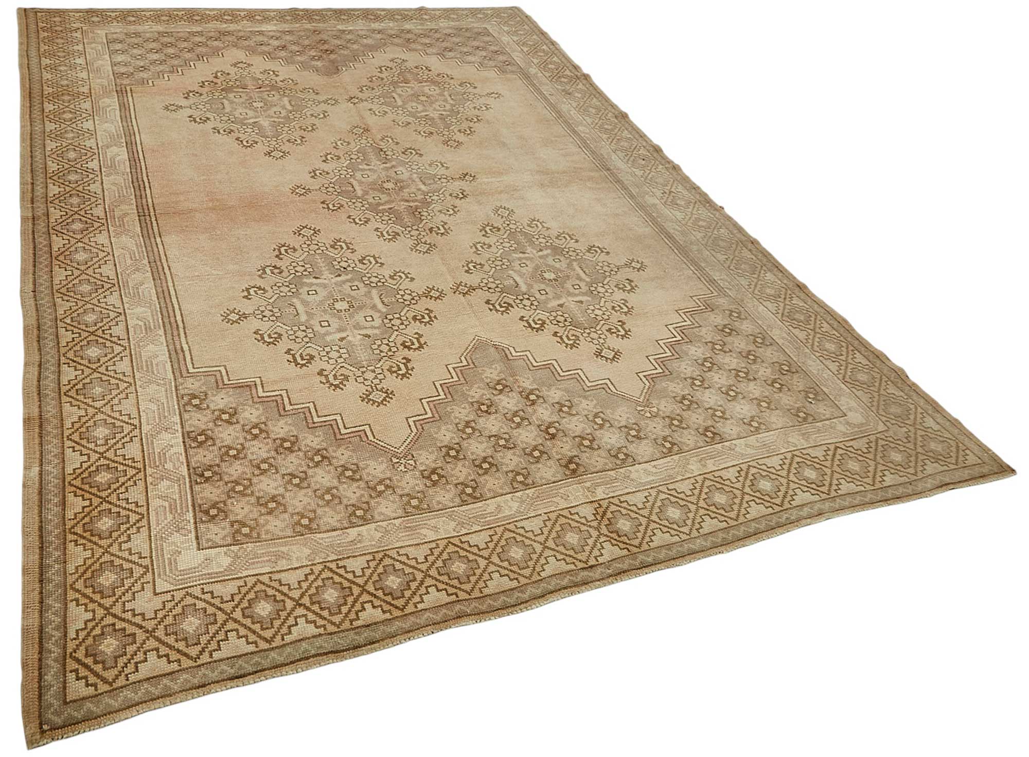 7x10 Beige Anatolian Runner Rug - 49989