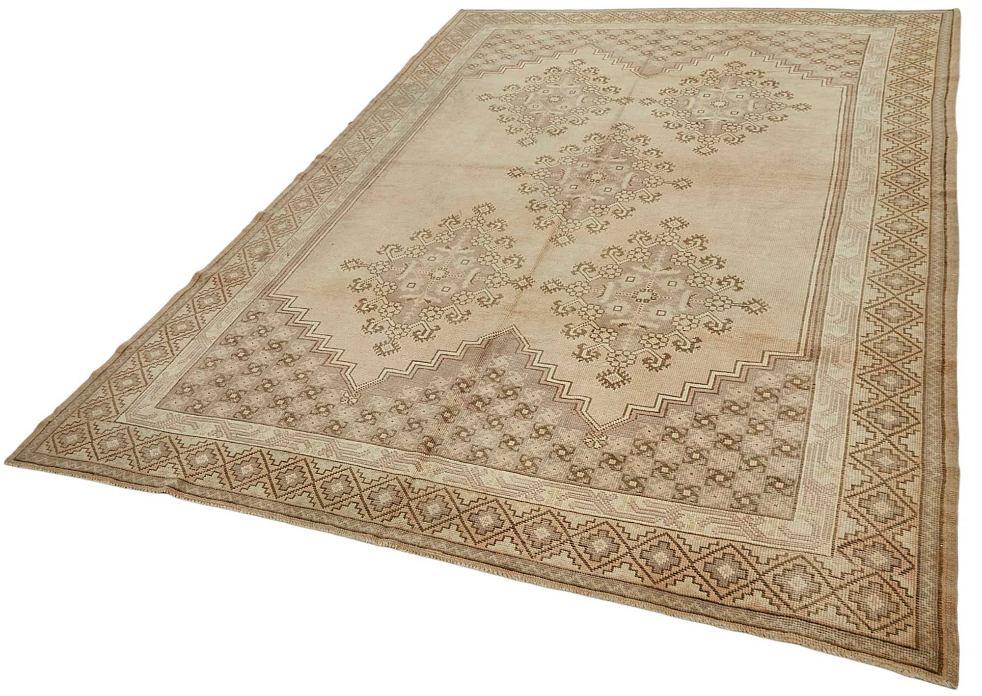 7x10 Beige Anatolian Runner Rug - 49989