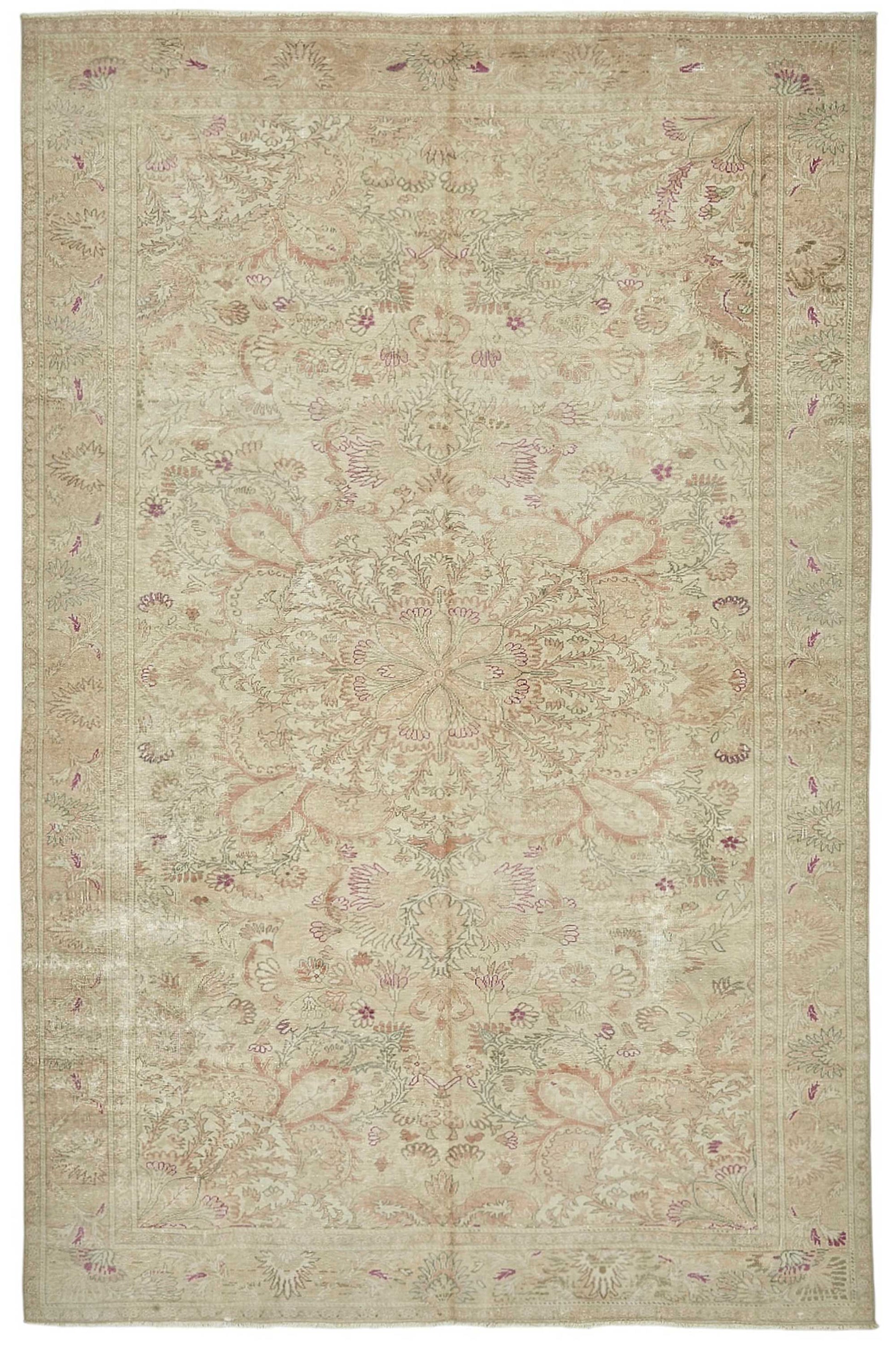 6x10 Beige Handmade Oriental Rug - 49991