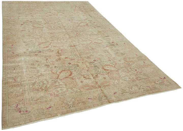 6x10 Beige Handmade Oriental Rug - 49991