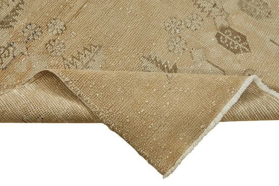 7x10 Beige Handmade Oriental Rug - 49992