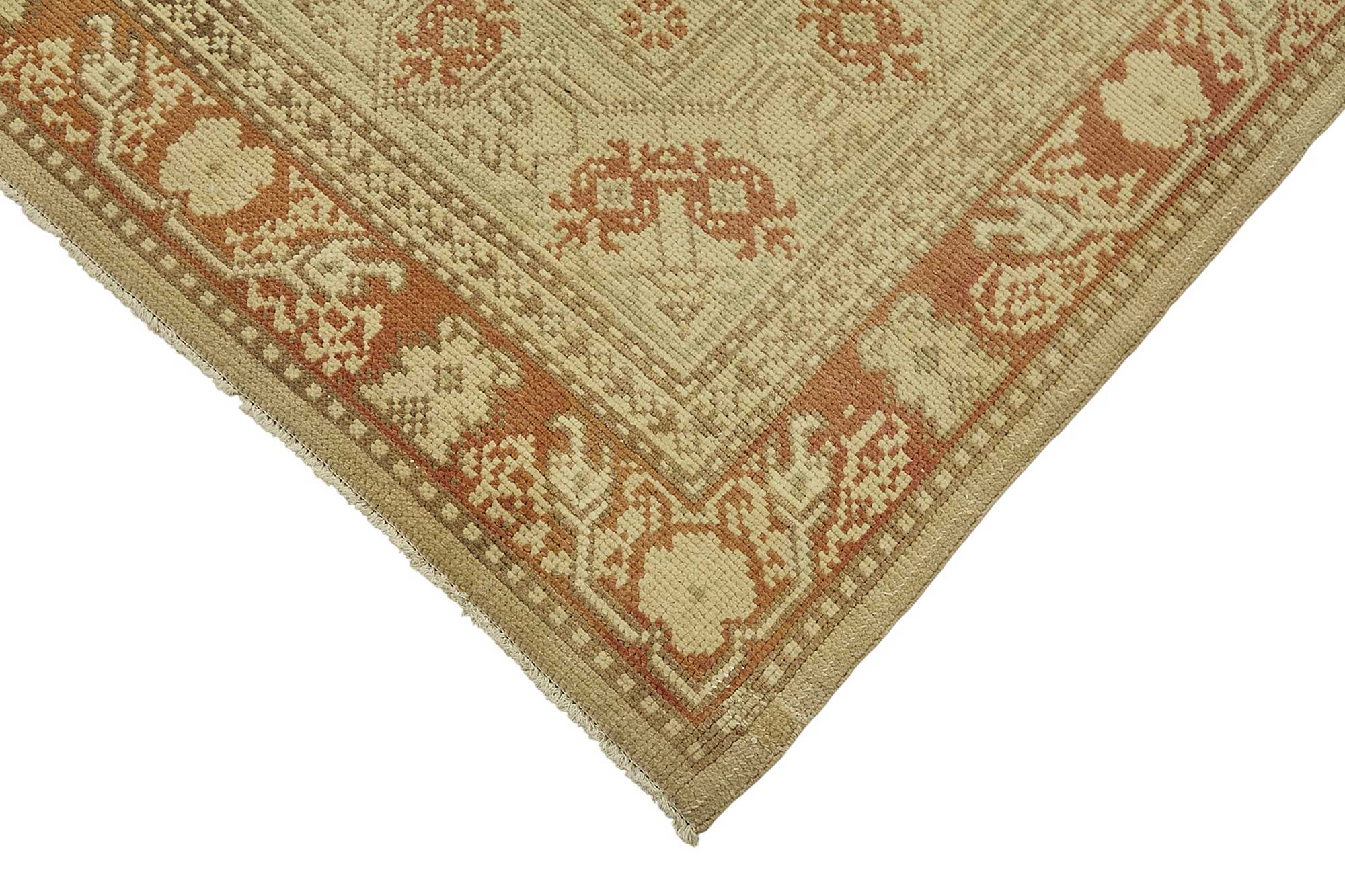 6x10 Beige Handmade Oriental Rug - 49993