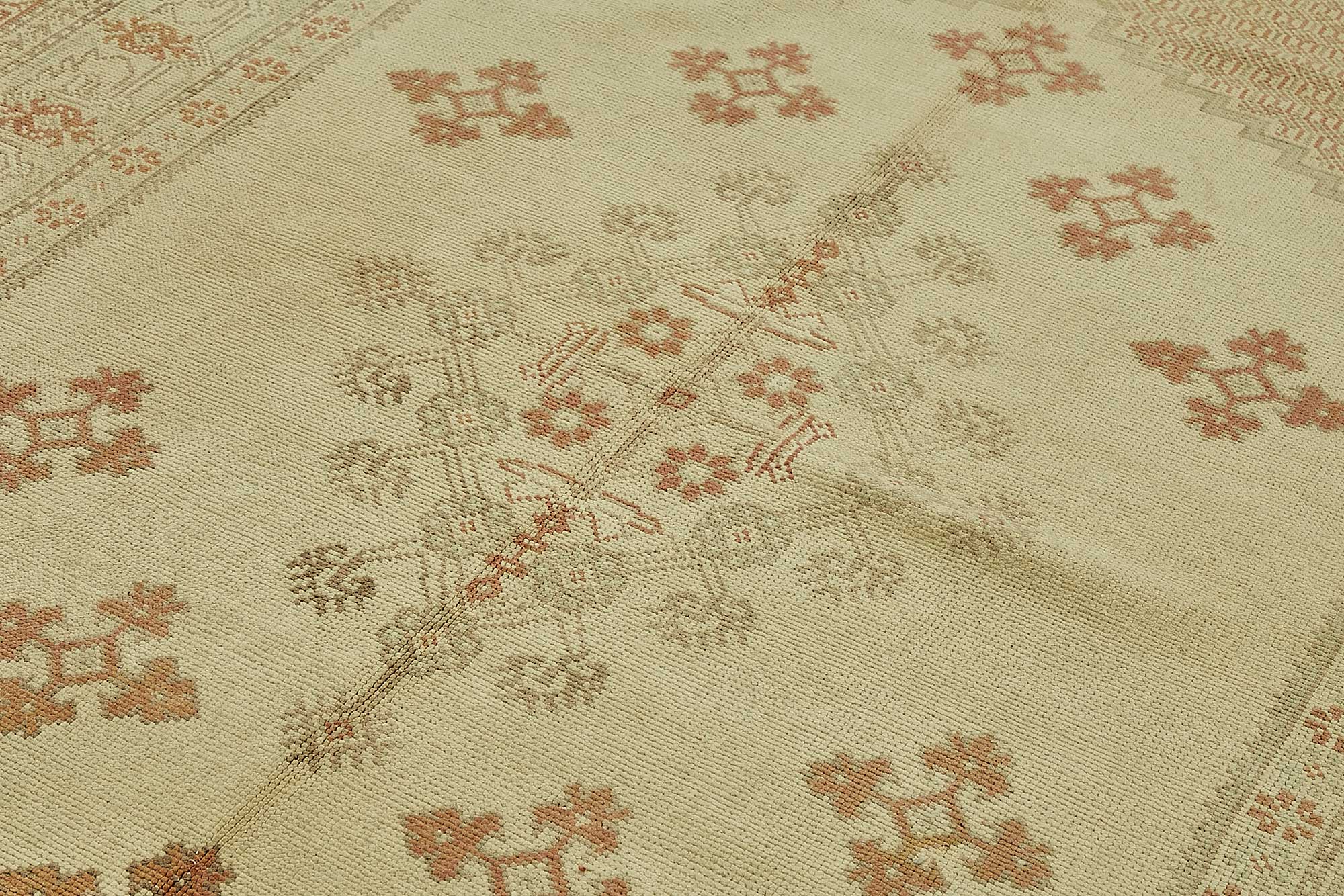 6x10 Beige Handmade Oriental Rug - 49993