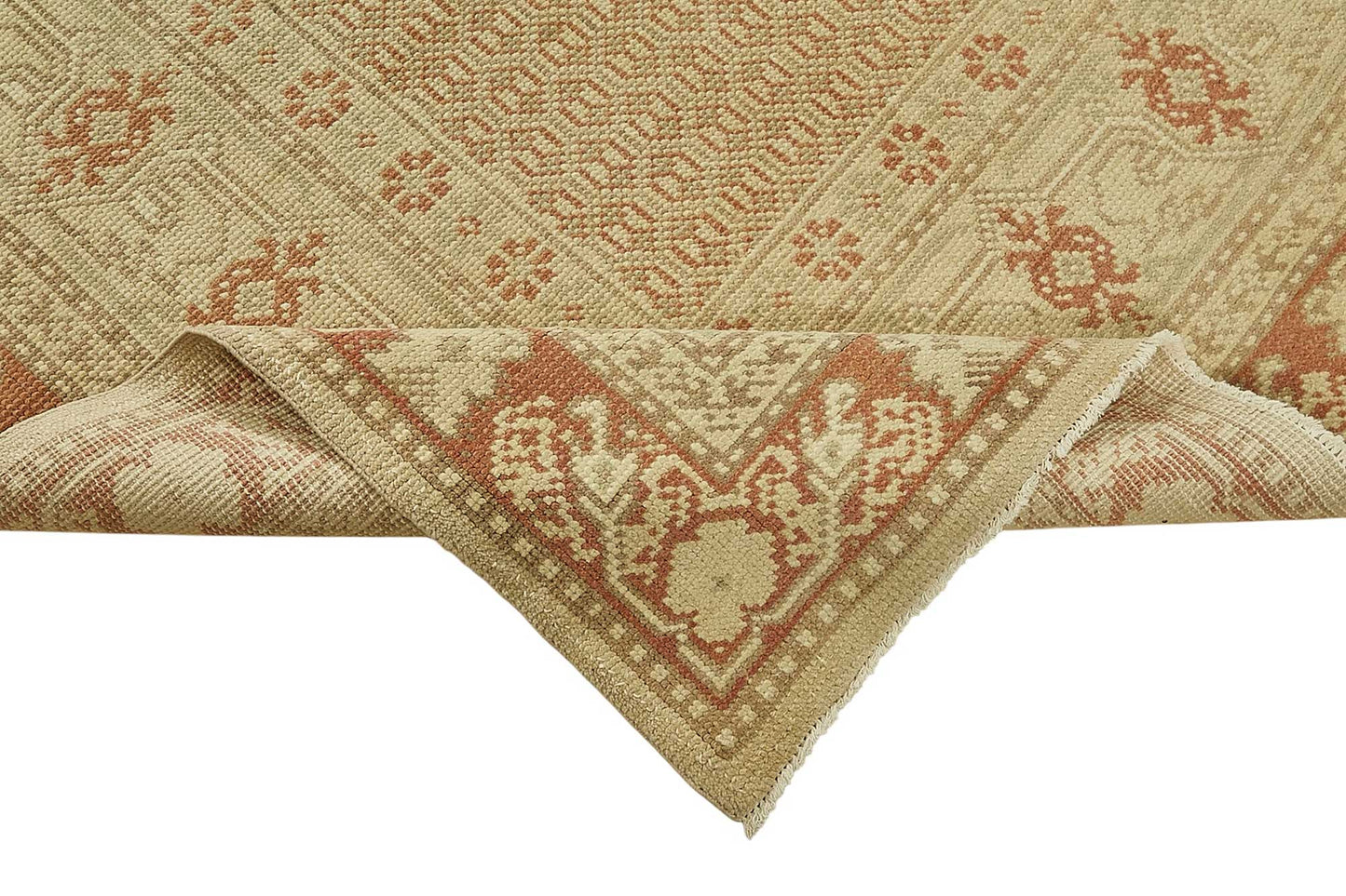 6x10 Beige Handmade Oriental Rug - 49993