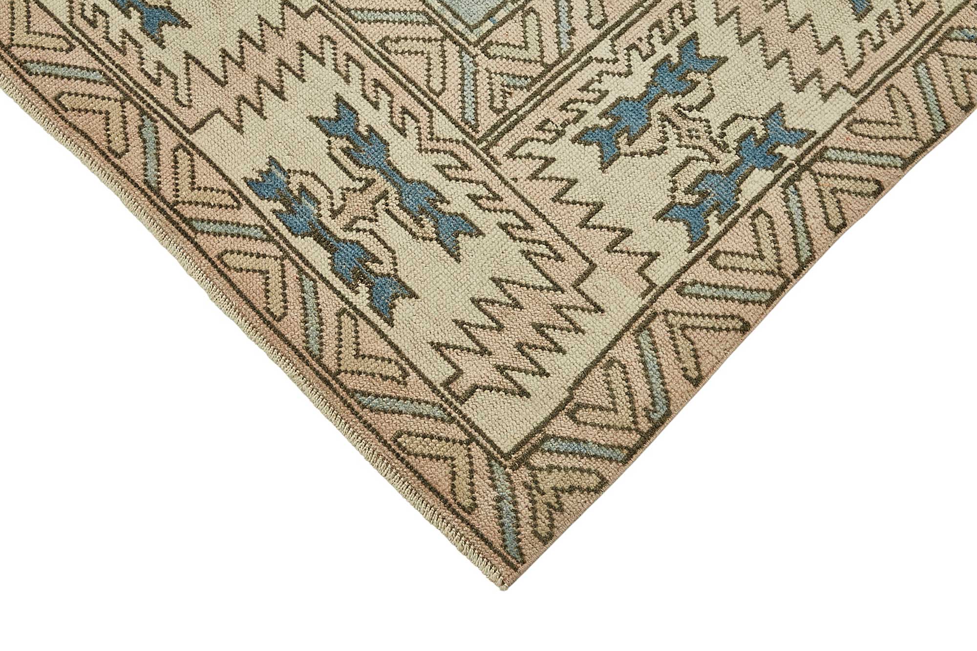 7x10 Beige Handmade Oriental Rug - 49994
