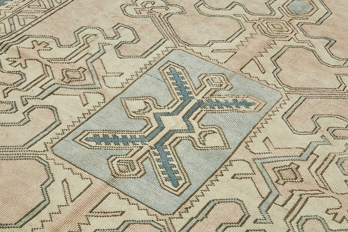 7x10 Beige Handmade Oriental Rug - 49994