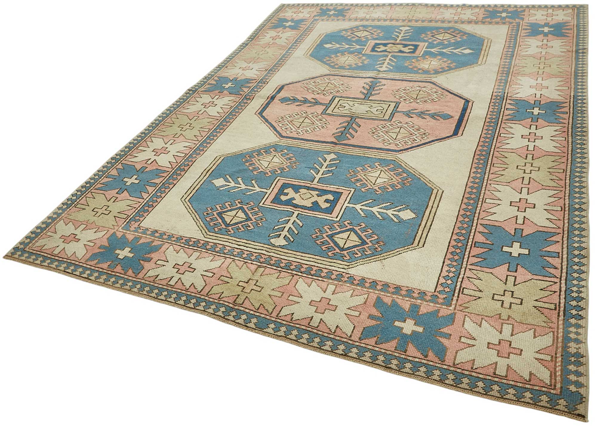 7x10 Beige Handmade Oriental Rug - 49995