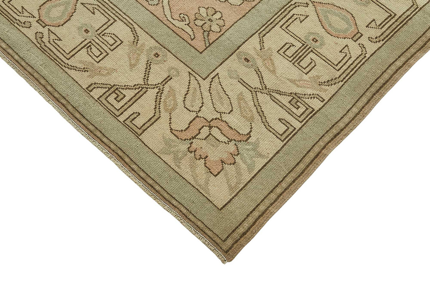 7x10 Beige Handmade Oriental Rug - 49998
