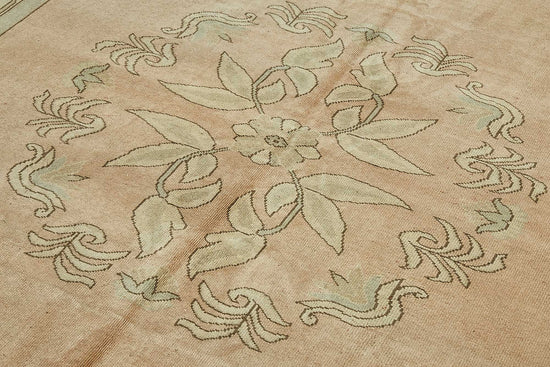 7x10 Beige Handmade Oriental Rug - 49998