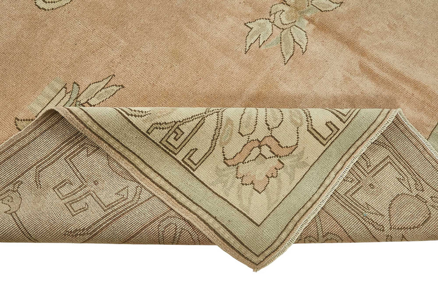 7x10 Beige Handmade Oriental Rug - 49998